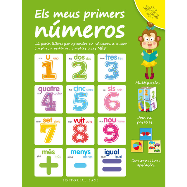 Els meus primers números: Cofre interactiu en català, castellà i anglès (Tapa dura)