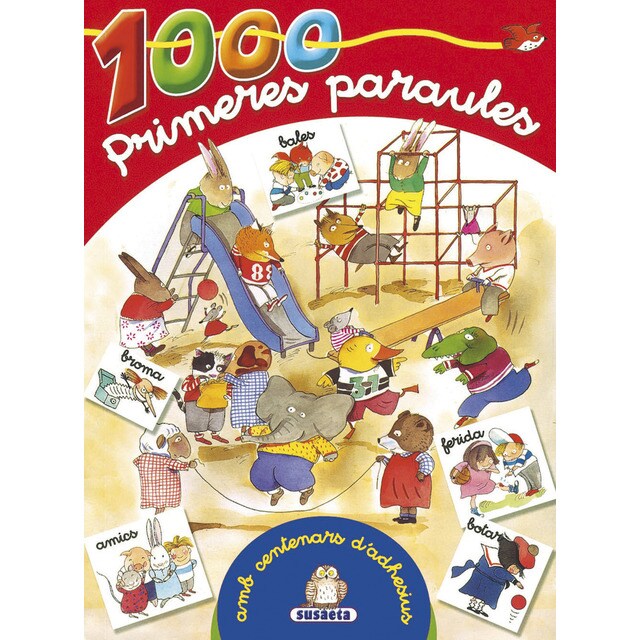 1000 Primeres paraules - azul - amb centenars d'adhesius