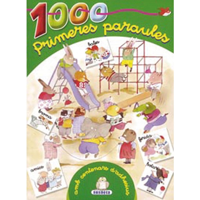 1000 Primeres paraules - azul - amb centenars d'adhesius