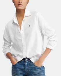 womens white ralph lauren shirt