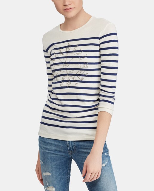 ralph lauren striped t shirt women's