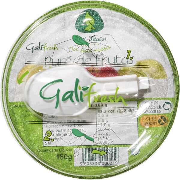 Puré de Maçã sem Glúten embalagem 150 g