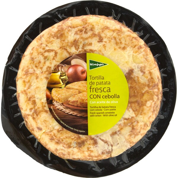 tortilla de patata fresca con cebolla sin gluten envase 600 g · EL CORTE INGLES · Supermercado