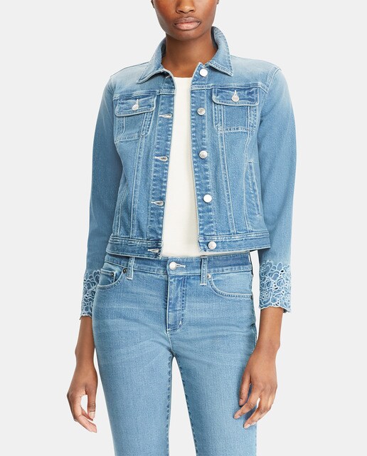 ralph lauren embroidered denim jacket