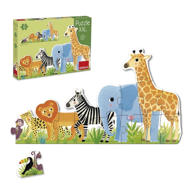 Juguete educativo Puzzle XXL La selva y sus animales Goula