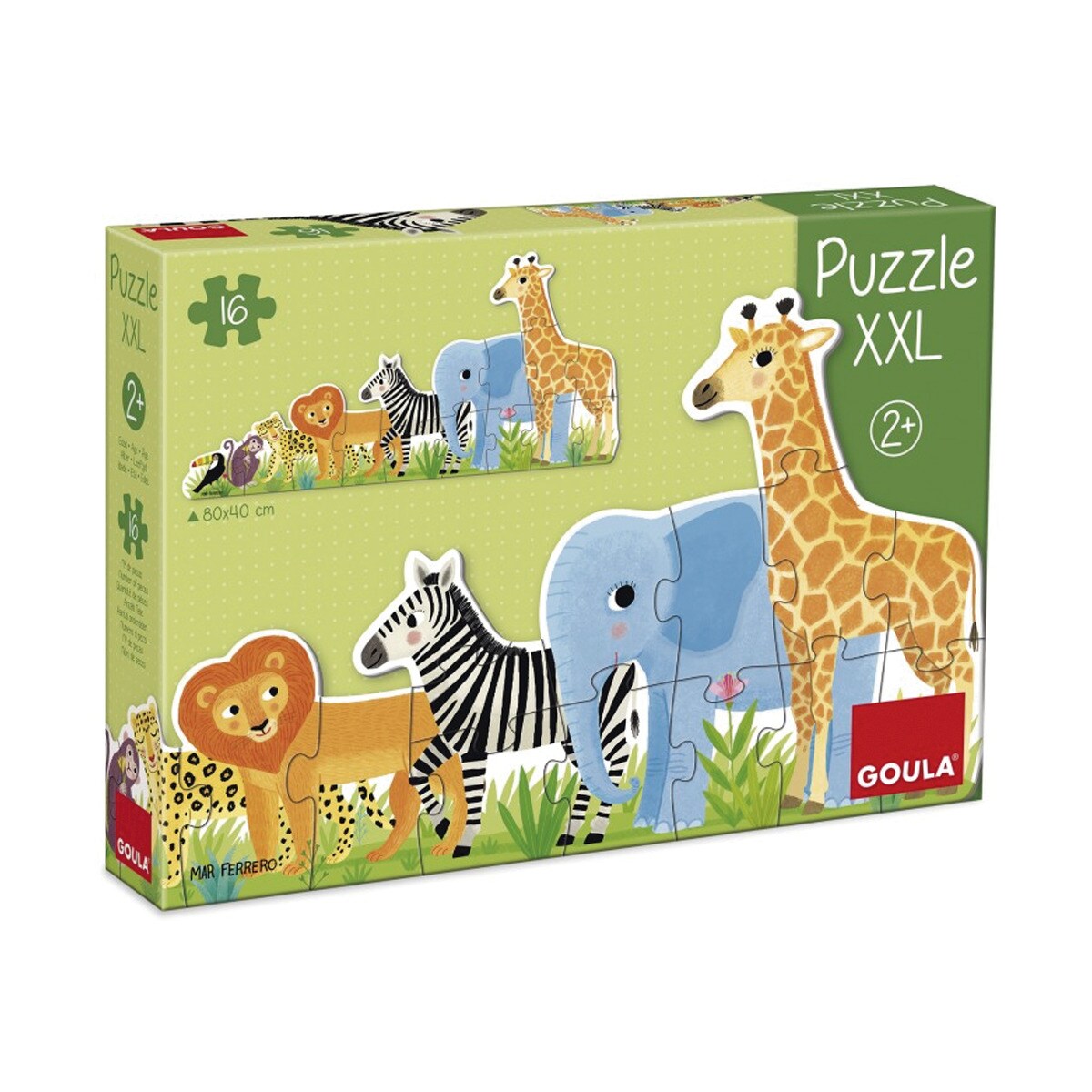 Puzzle xxl Selva de pequeno a grande Goula 2