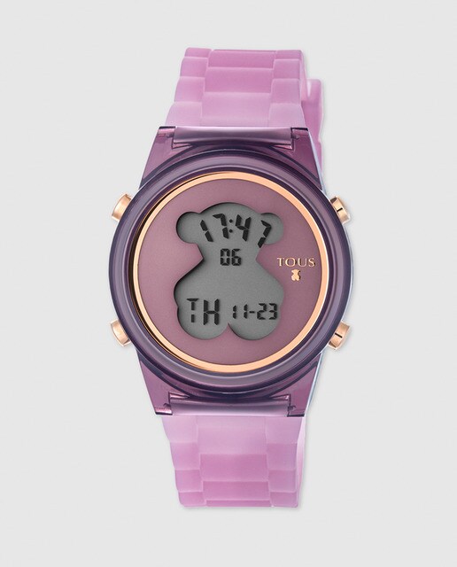 Reloj de mujer Tous DBear Fresh digital de silicona lila · Tous · Moda