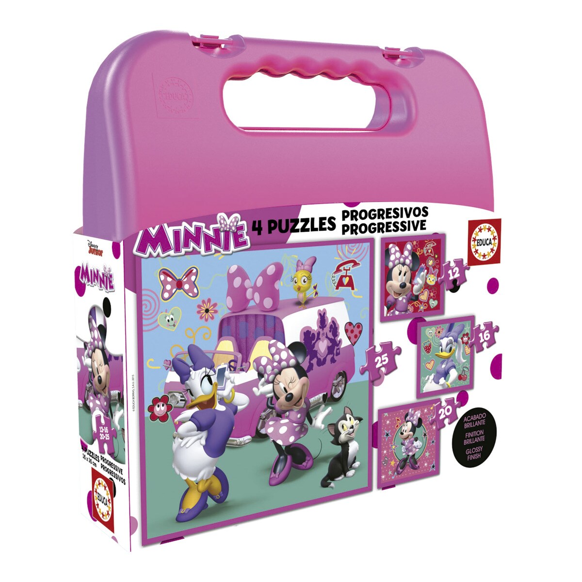 Puzzle Educa Maleta progresivos minnie happy helpers edad 3 años 0 piezas infantil de 121620 y 25 17638 4