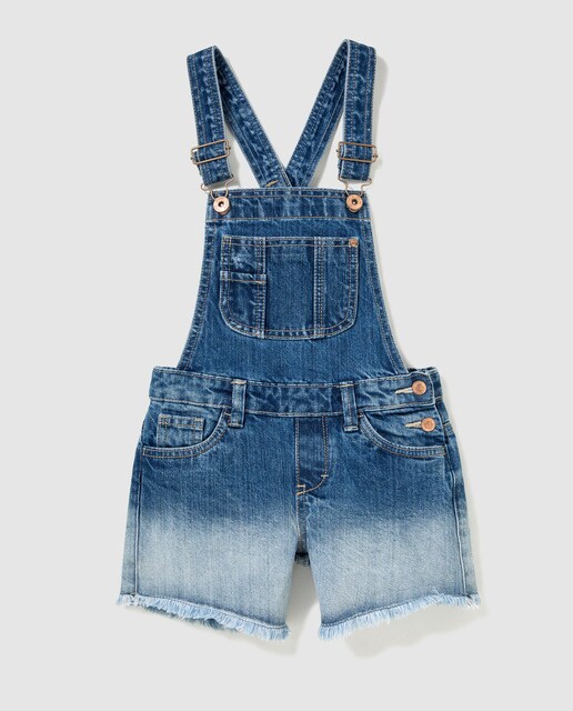 girls blue dungarees