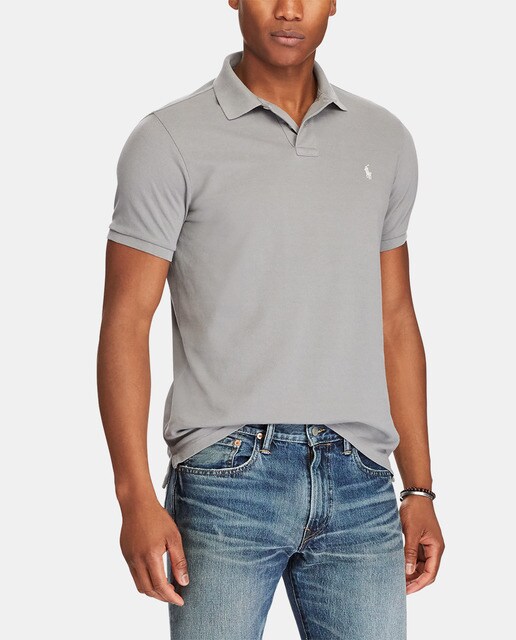 ralph lauren slim fit pique shirt