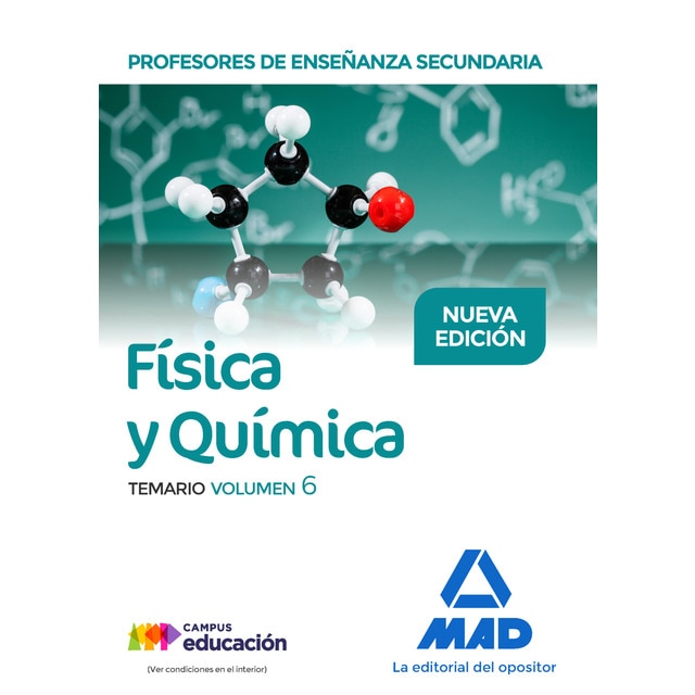 Profesores de Enseñanza Secundaria Física y Química Temario Vol. 6 (Tapa blanda)