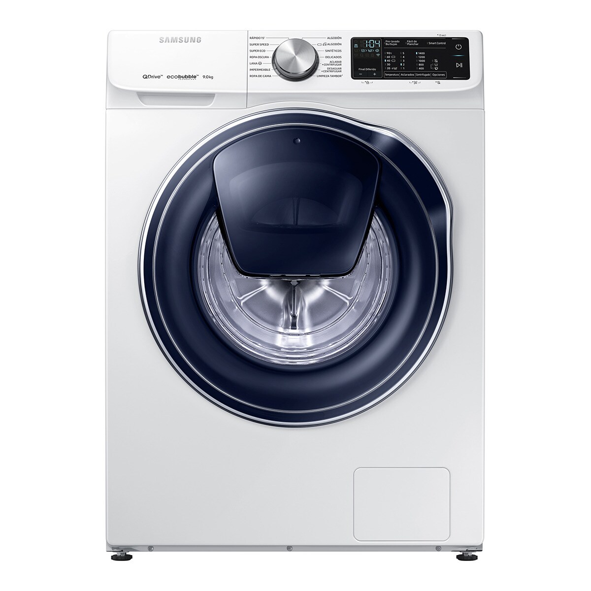 Lavadora de carga frontal Samsung QuickDrive Serie 6 AddWash WW90M645OPW/EC de 9 Kg y 1.400 rpm