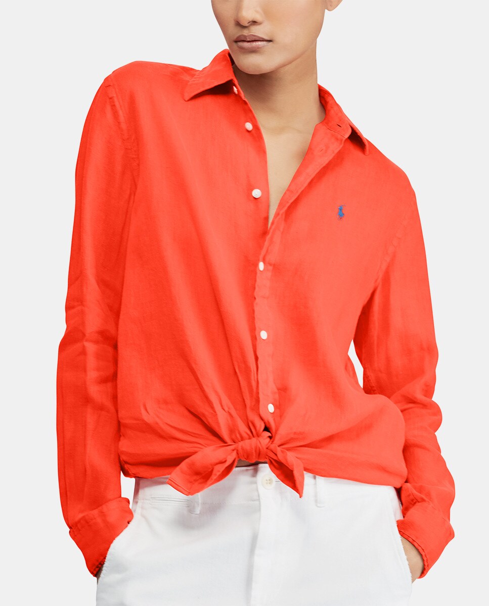 polo ralph lauren linen shirt women's