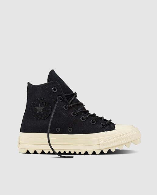 converse all star lift ripple hi baskets montantes noir converse all star lift ripple hi baskets montantes noir