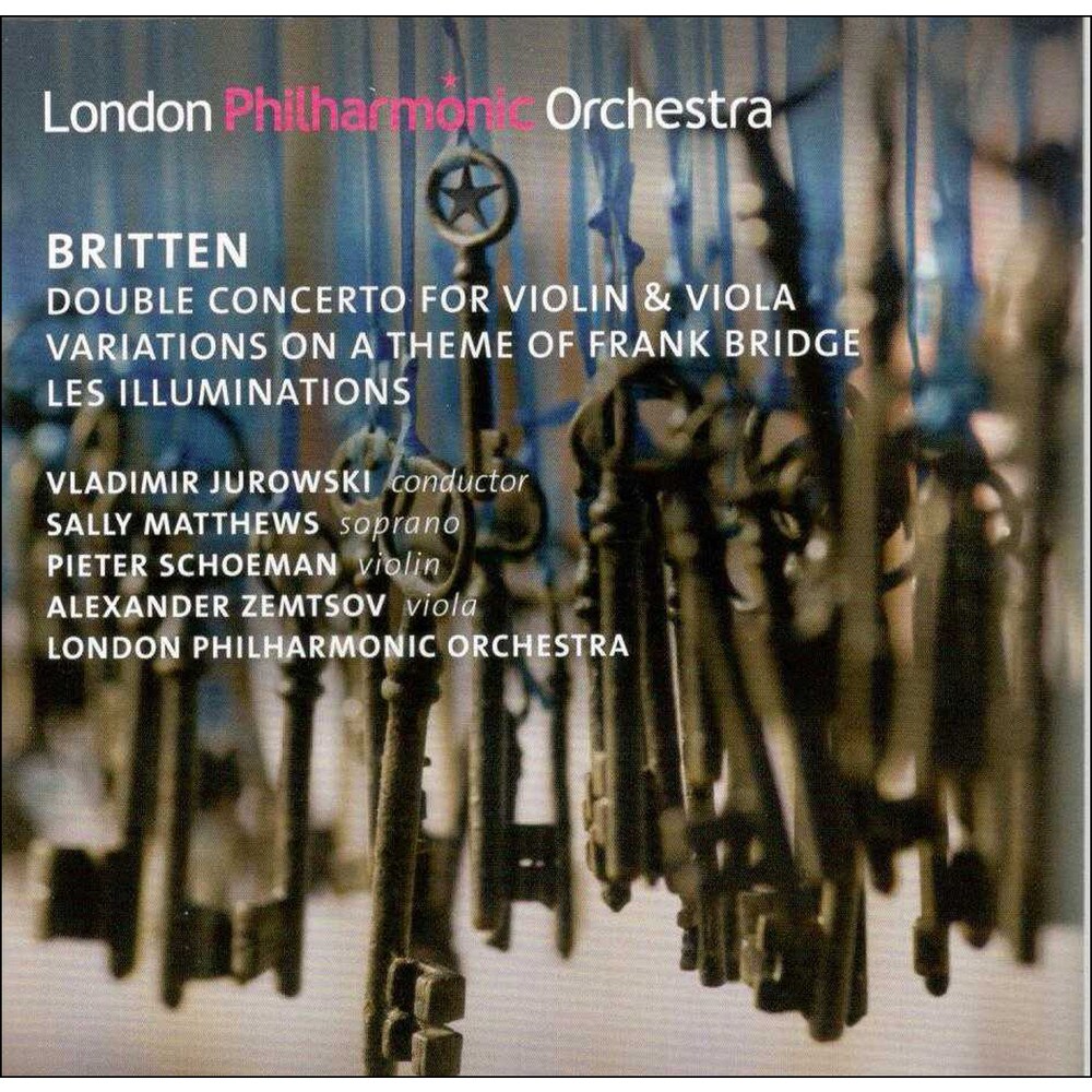 Britten: Doble concierto para violín y viola, Variaciones sobre un ema de Bridge, Les Illuminations (CD)