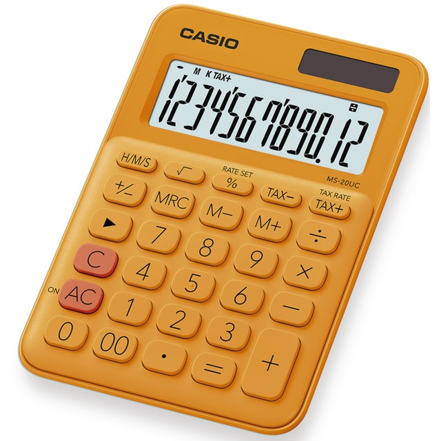 Calculadora de Sobremesa MS-20UC Casio Naranja