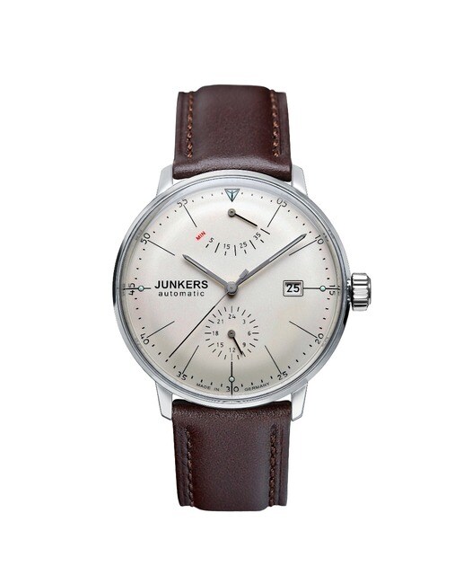 Relógio Junkers Bauhaus Automático Bracelete Pele - Castanho