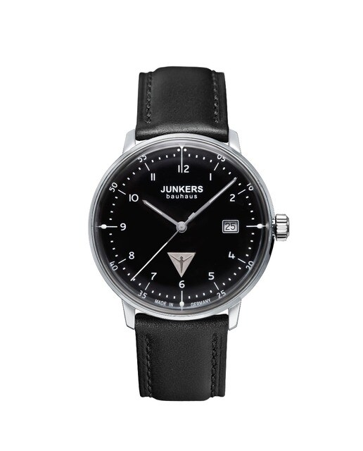Relógio Junkers Bauhaus com Bracelete em Pele - Preto