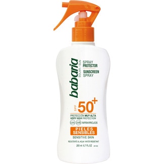 BABARIA Protective sun spray for sensitive skin SPF-50+ water-resistant spray 200 ml