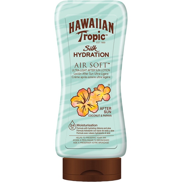 HAWAIIAN TROPIC Silk Hydration loción after sun ultra-ligera coco y papaya frasco 180 ml