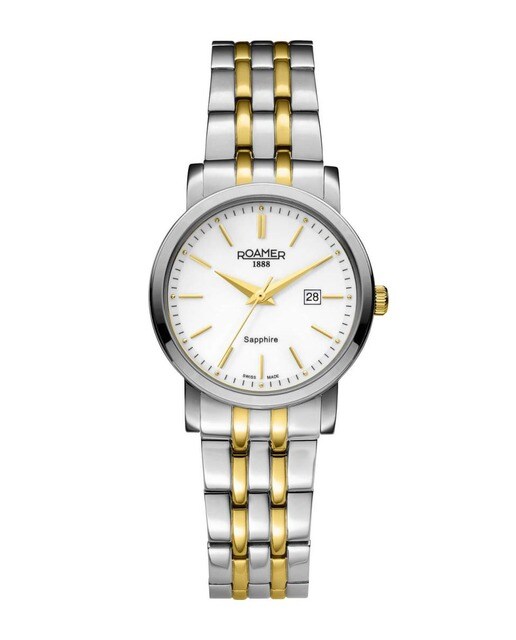 Relógio Roamer Classic Line Ladies Bracelete Aço - Dourado/Prateado