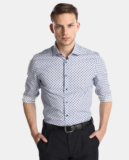 Camisas Tommy Tailored Hombre · Moda · El Corte Inglés Camisa de hombre Tommy Tailored slim estampada azul