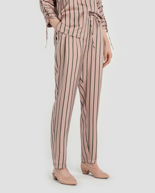 striped skinny trousers