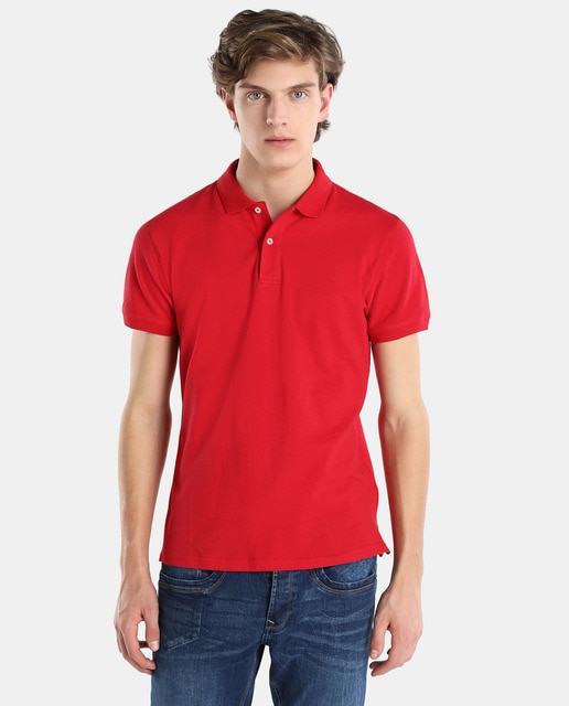 polo rojo hombre