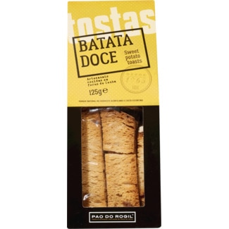 Pão do Rogil Pão de Batata Doce Tostas embalagem 125 g