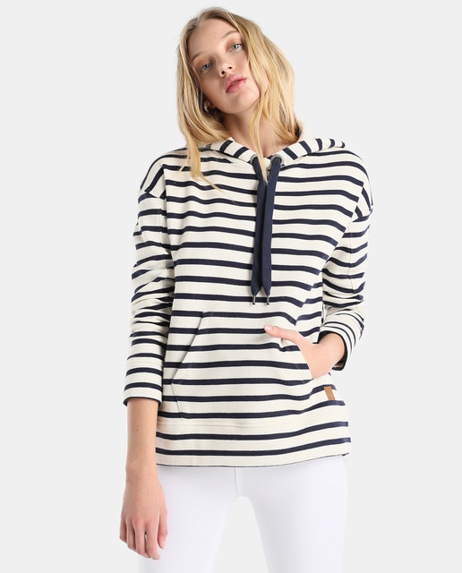 women's striped sweatshirts