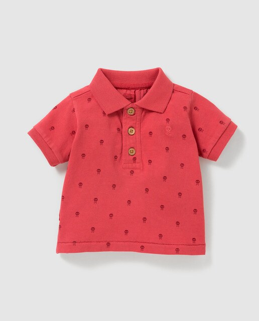 baby boy red polo shirt