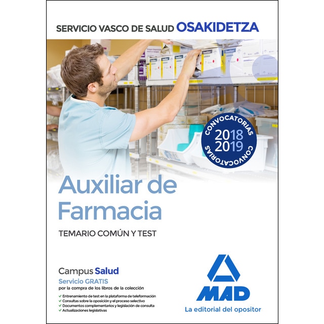 Auxiliar de farmacia de osakidetza-servicio vasco de salud. Temario común y test.pdf