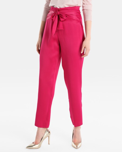 high waisted evening trousers