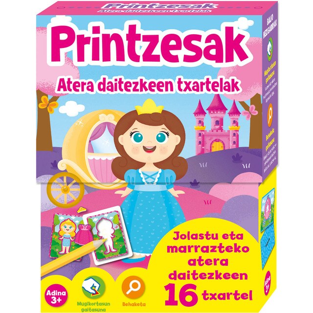 Atera daitezkeen txartelak printzesak