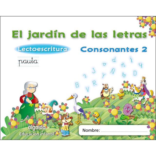 El jardín de las letras. Consonantes 2. : Lectoescritura pauta.pdf