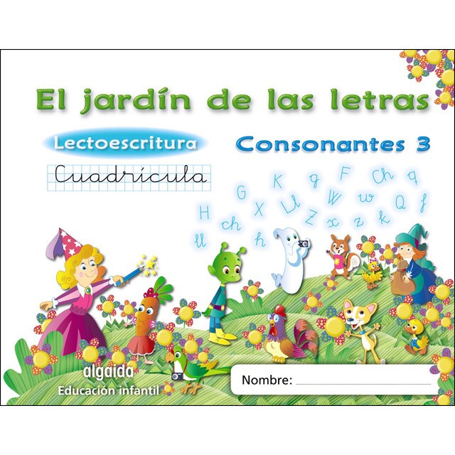 El jardín de las letras. Lectoescritura. Consonantes 3. Cuadrícula. 5 años: Cuadrícula.pdf