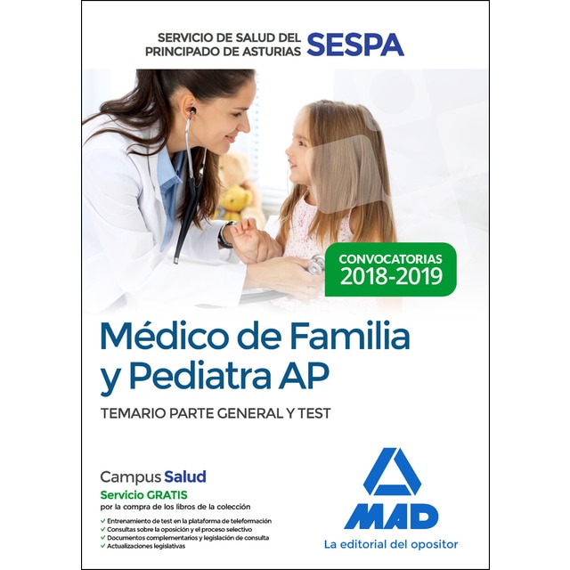 Médico de familia y pediatra de atención primaria del servicio de salud del principado de asturias. Temario parte general