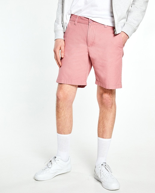 mens pink bermuda shorts