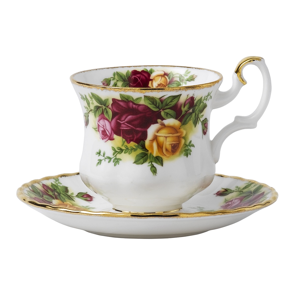 Royal Albert - Taza De Café Con Plato Old Country Roses Multicolor En Oferta Royal Albert - Taza De Café Con Plato Old Country Roses Royal Albert.