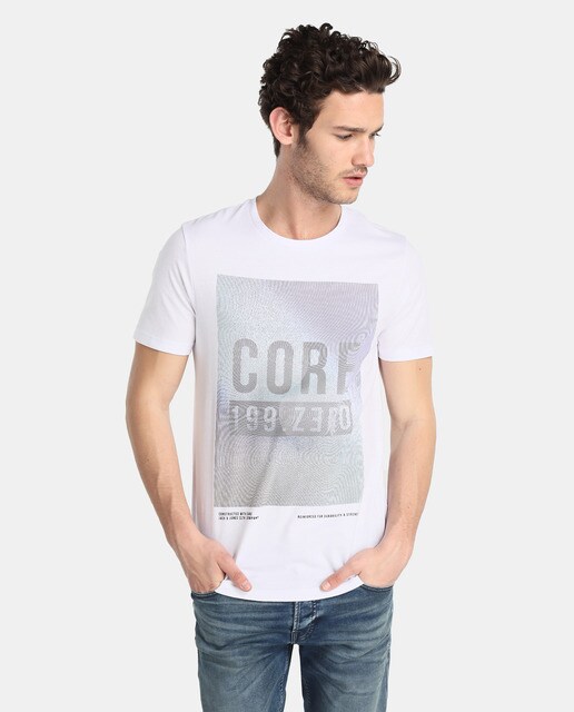 camiseta blanca jack and jones