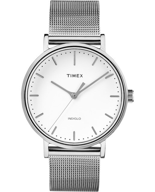 Relógio Fairfield Women's Silver Timex Bracelete Aço - Prateado
