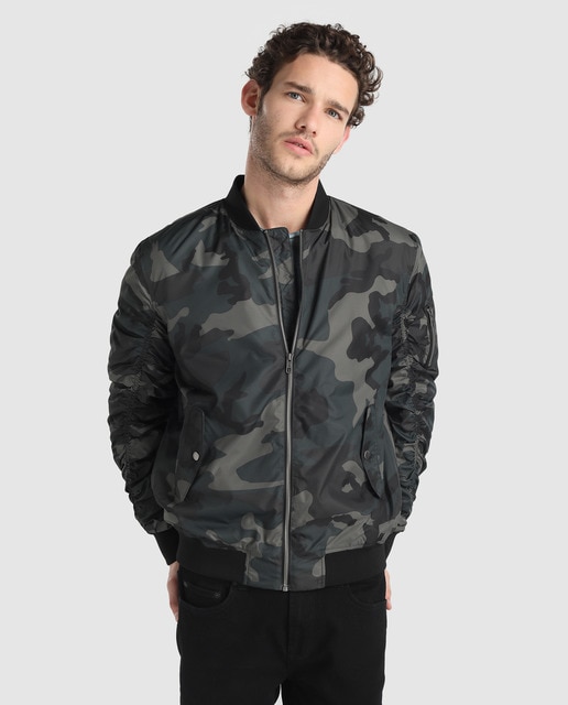 bomber camuflaje hombre