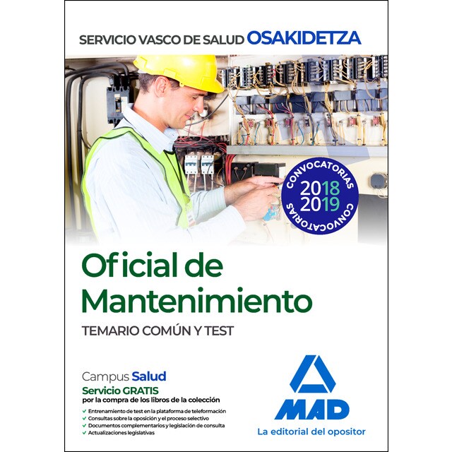Oficial de Mantenimiento de Osakidetza-Servicio Vasco de Salud. Temario común y test.pdf