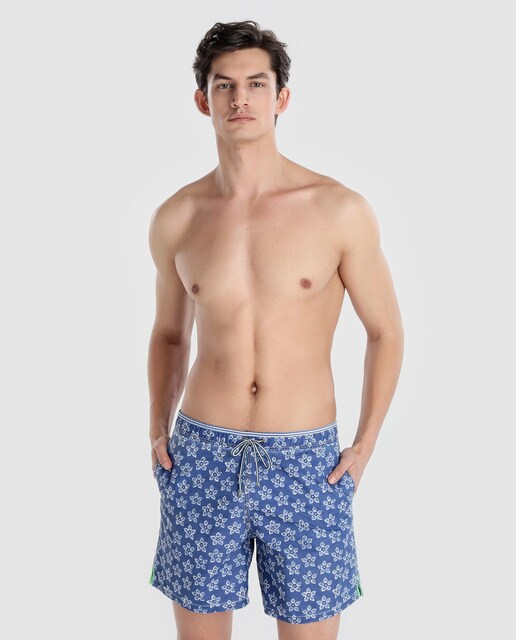 Bañador Bermuda De Hombre Gerry St Tropez Estampado Azul Gerry St Tropez Fashion El Corte Inglés