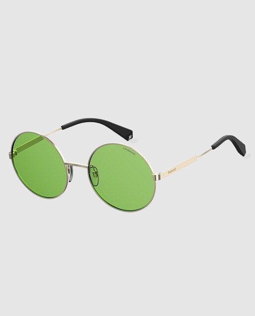 Lentes Sol Leopardo Plegables Gafas De Sol Redondas Vintage Para