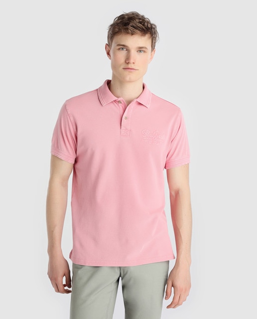 pink polo shirt mens outfit