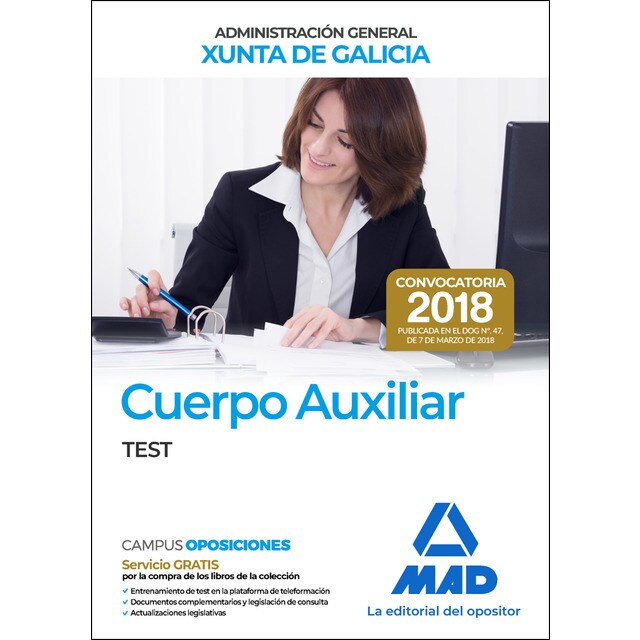 Cuerpo auxiliar de la administración general de la comunidad autónoma de galicia. Test.pdf