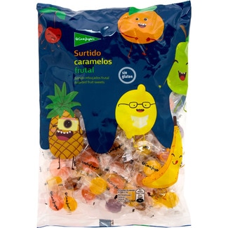 EL CORTE INGLES Assorted fruity hard sweets, gluten-free bag 500 g
