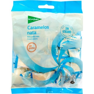 EL CORTE INGLES Sugar-free cream hard sweets, gluten-free bag 90 g