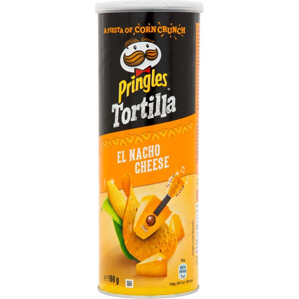 tortilla chips sabor nacho de queso envase 160 g · PRINGLES